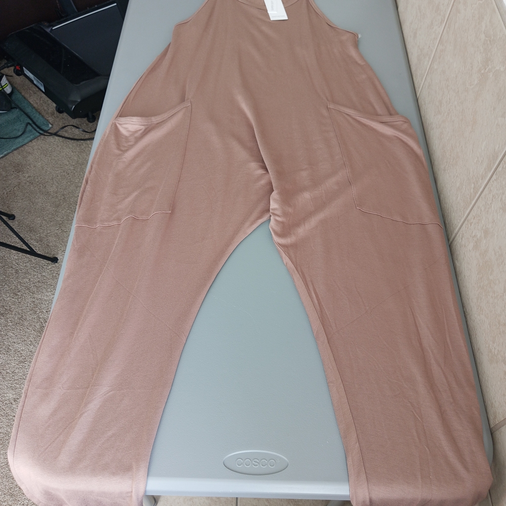 Women's Tan Jumpsuit
